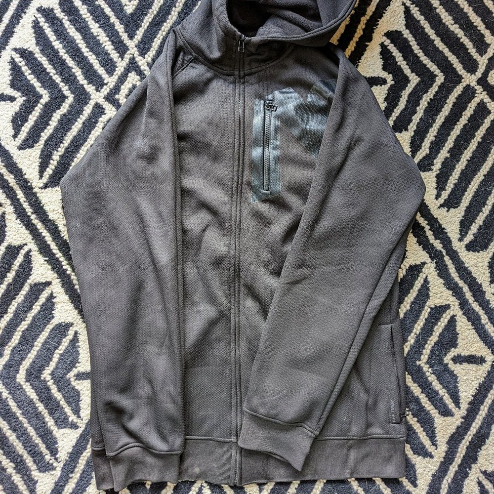 Mens Black Analog Heavy Fleece Snow Jacket